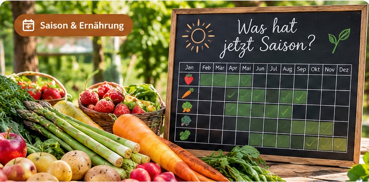 Saisonkalender: Was bedeutet Hauptsaison und Lagerware?